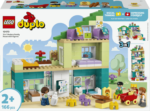 Lego - Duplo Town - 3-in-1 Modern Family House With Figures - Geekd.dk