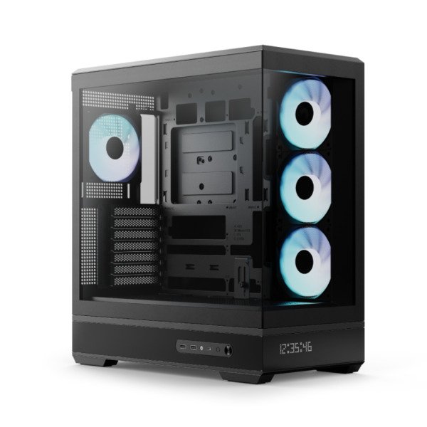 Aerocool P500b Digi, Mid Tower Case, Black Kabinet - Geekd.dk