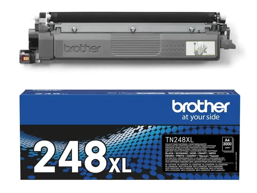 Brother Tn248xlbk Sort Lasertoner