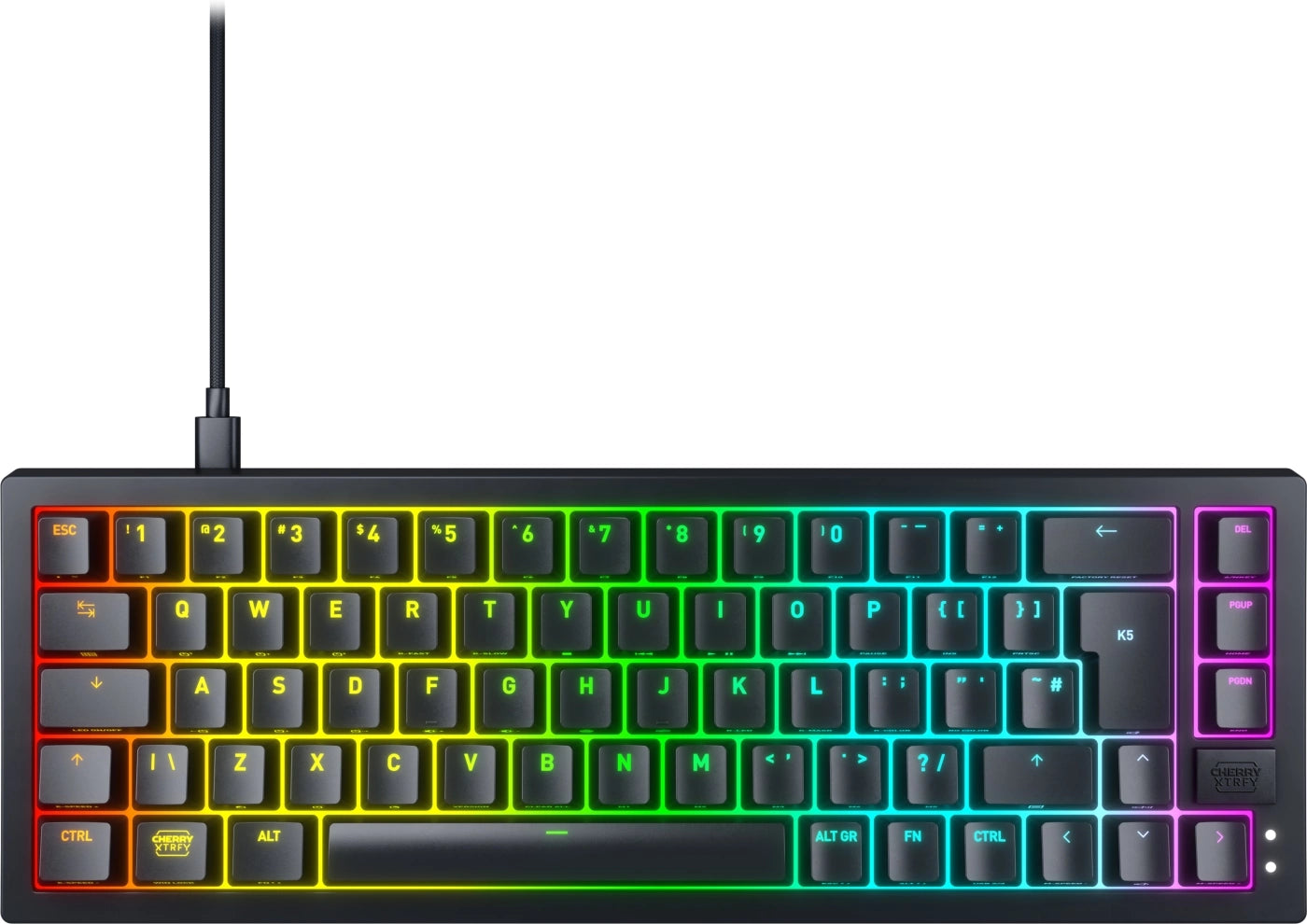 Xtrfy K5v2 Rgb, Compact Mekanisk Tastatur, 65%, Sort, Nordic - Geekd.dk