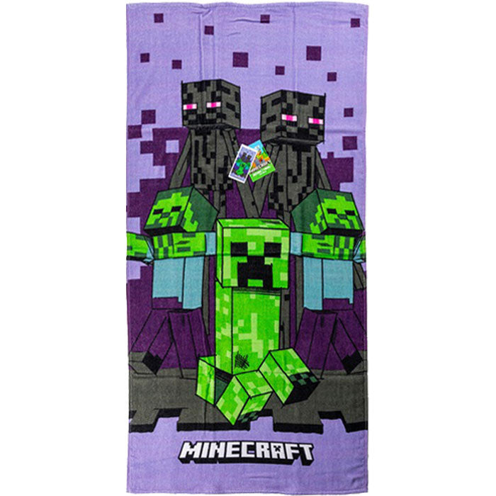 Minecraft Lilla Badehåndklæde 70x140cm - Geekd.dk
