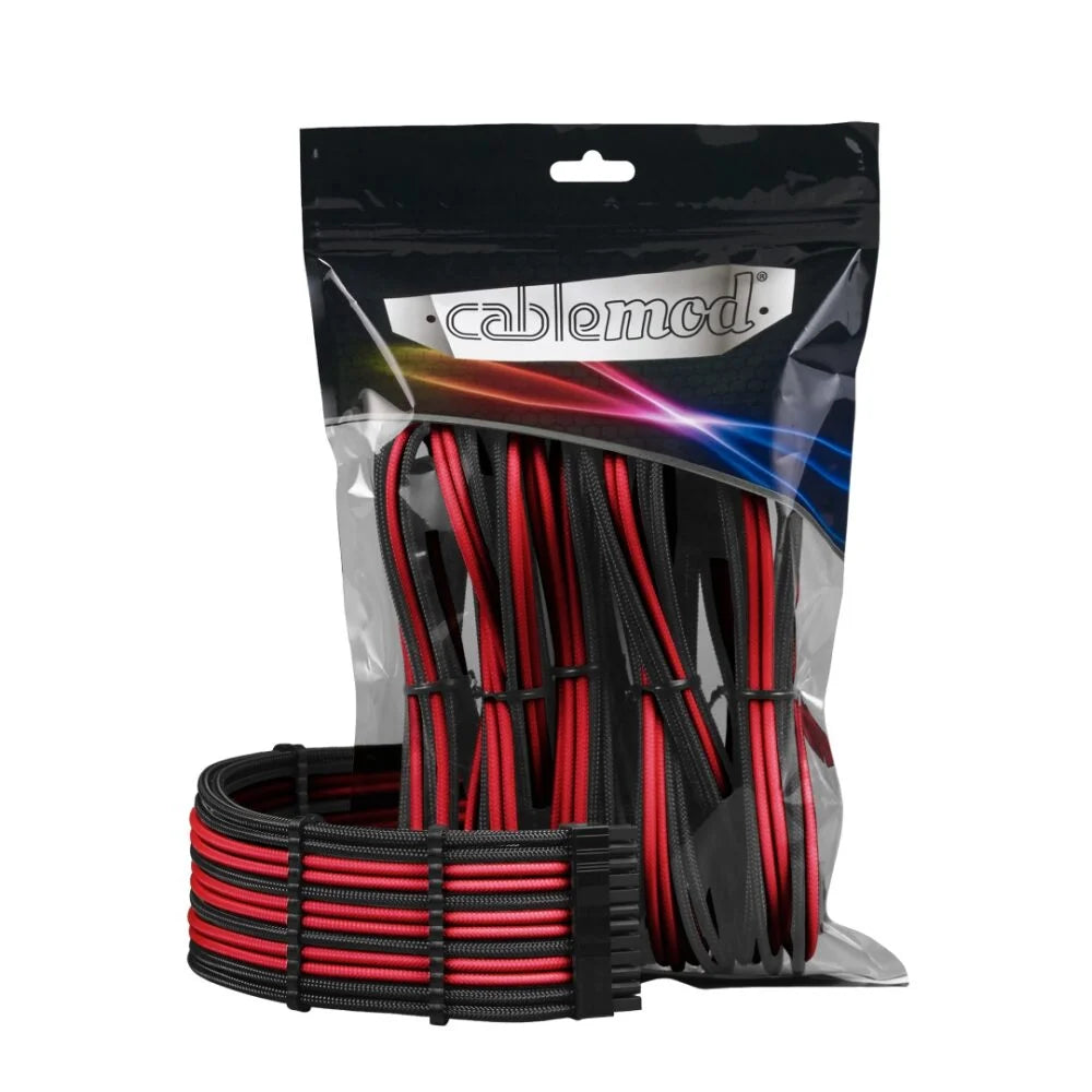 Cablemod Pro Modmesh Cable Extension Kit - Sort/rød Kabelforlænger - Geekd.dk