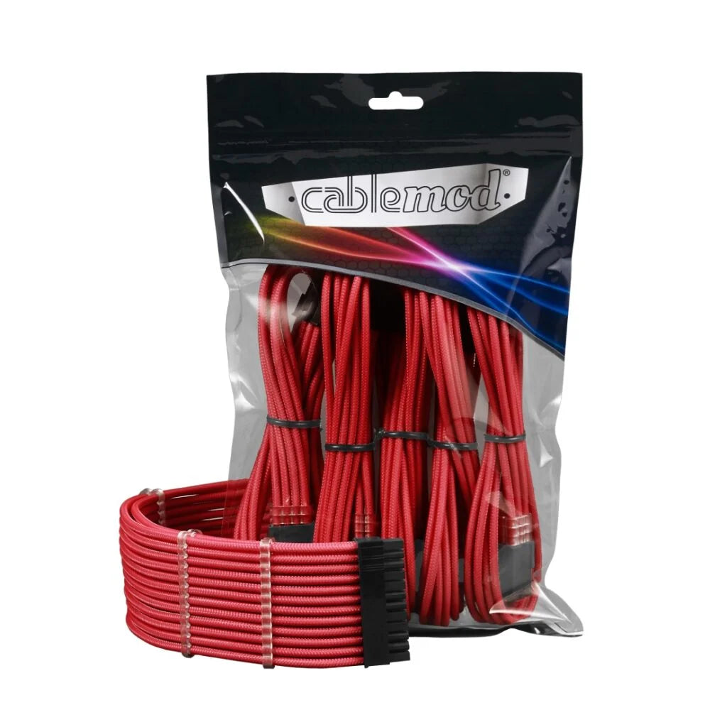 Cablemod Pro Modmesh Cable Extension Kit - Rød Kabelforlænger - Geekd.dk
