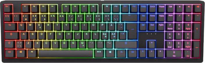 Ducky Zero - Classic - Cherry Speed Silver - Rgb - Trådløs Tastatur - Geekd.dk