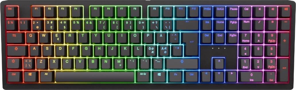 Ducky Zero - Classic - Cherry Red - Rgb - Trådløs Tastatur - Geekd.dk