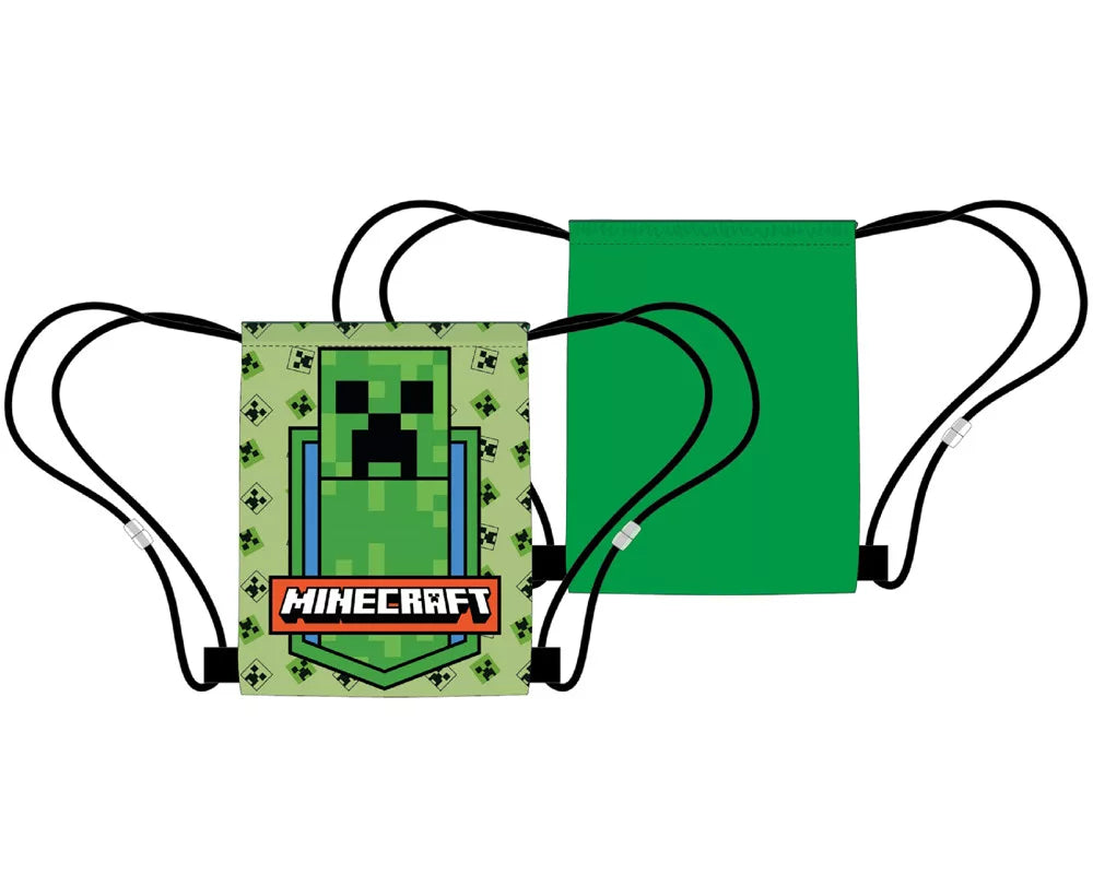 Minecraft Green Zone Sports-/gymnastikpose  -  40 X 35 Cm Taske - Geekd.dk