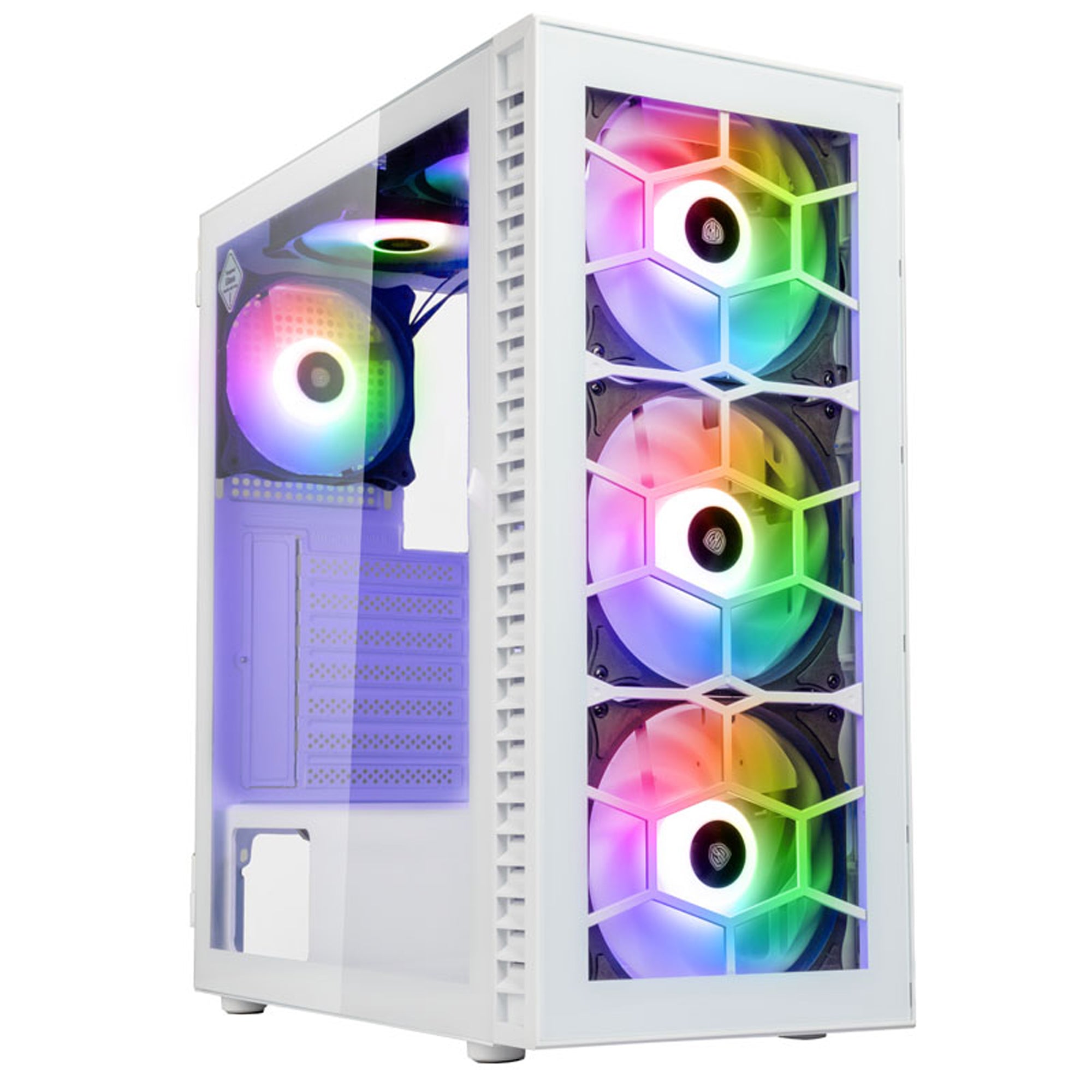 Kolink Observatory Hf Glass Argb Midi Tower Case - White Kabinet - Geekd.dk