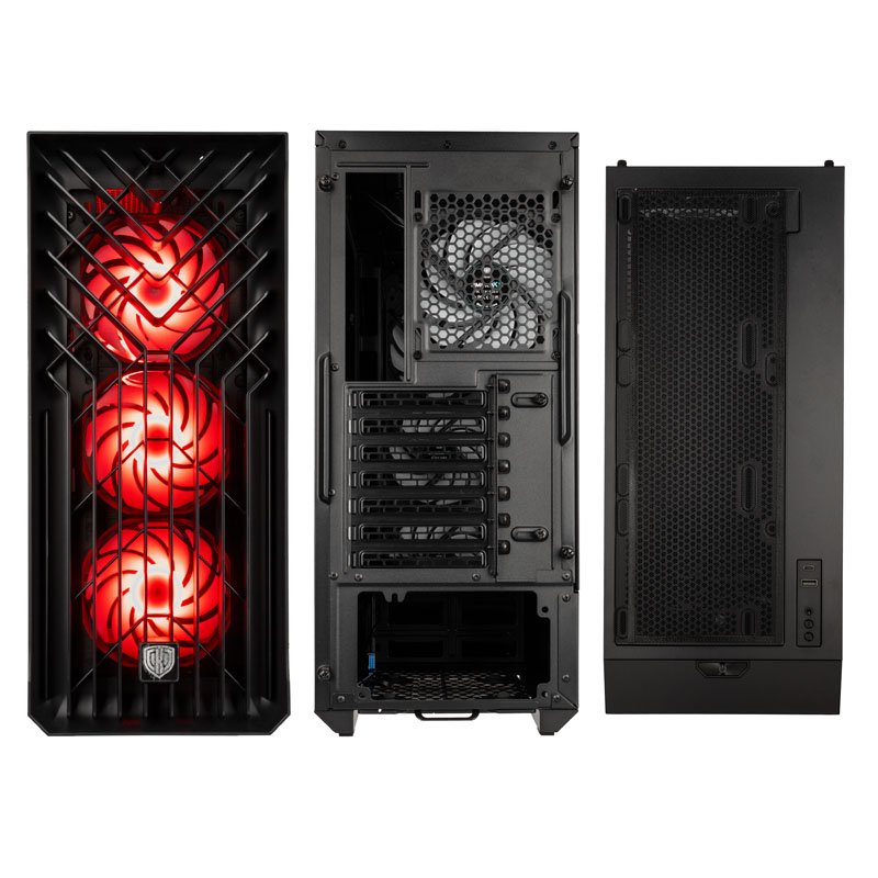 Kolink Unity Cascade Argb Midi-tower Kabinet- Sort - Geekd.dk