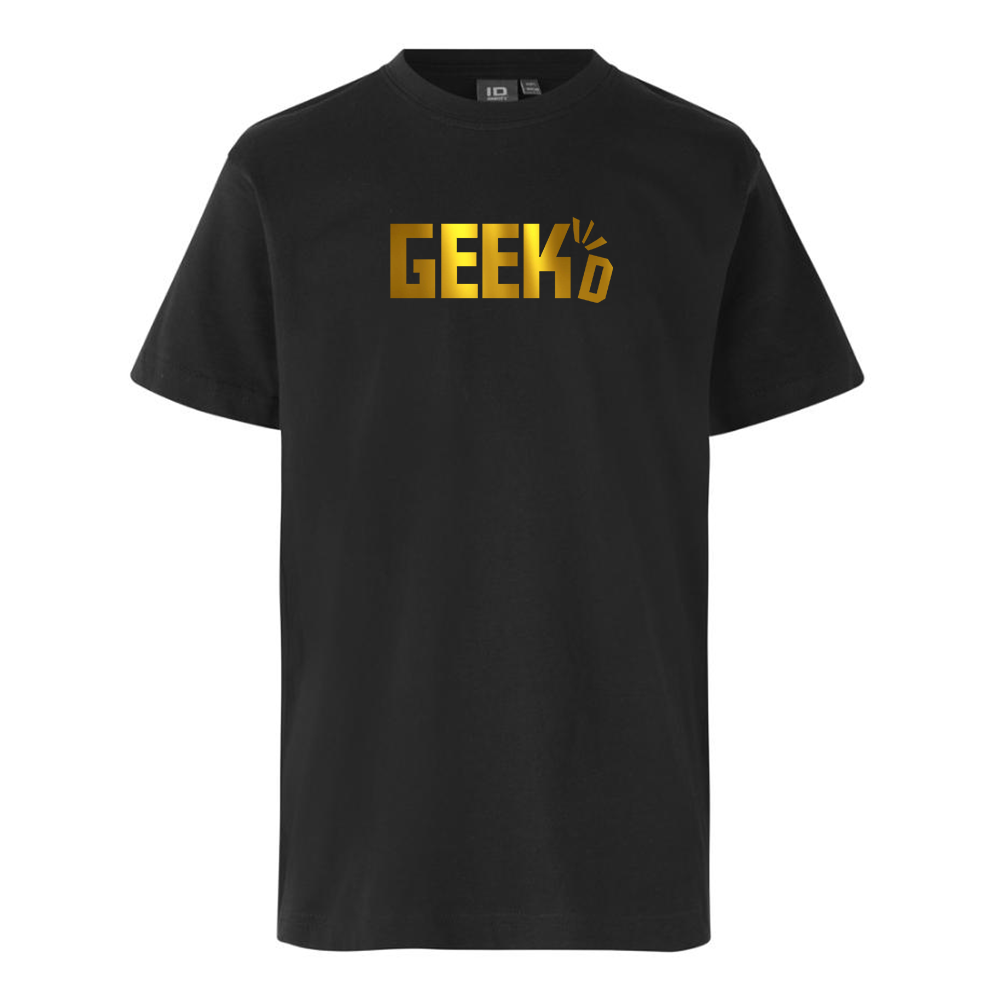 Geekd - Guld Logo Tee - Sort T-shirt - Geekd.dk