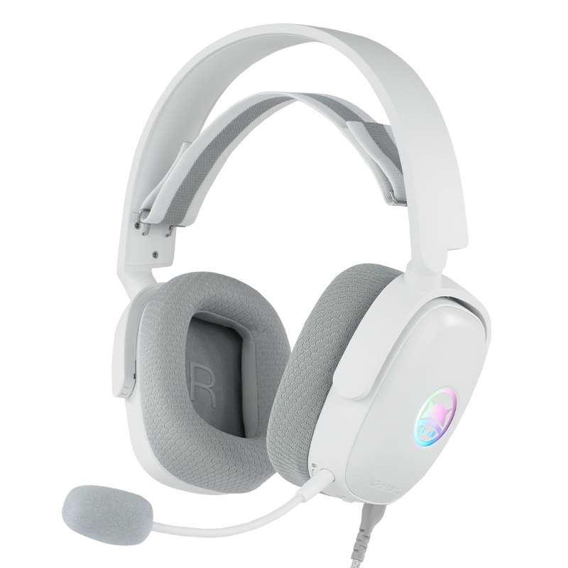 Gamiac Hs71 - Hvid - 7.1 Surround Usb Headset - Geekd.dk