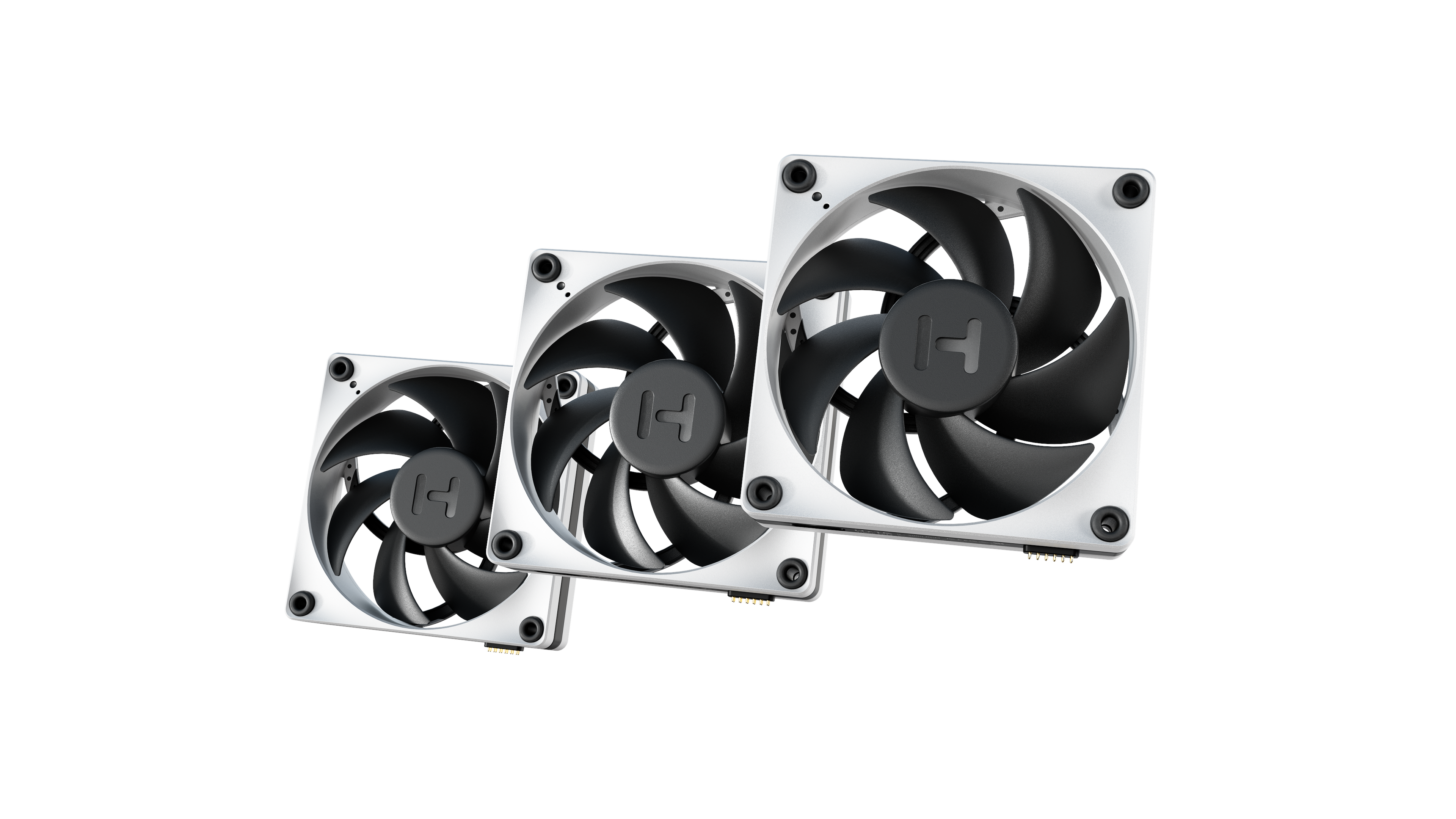 Hyte Thicc Fp12 Fan 3 Pack With Np50 Kabinet Blæser - Geekd.dk