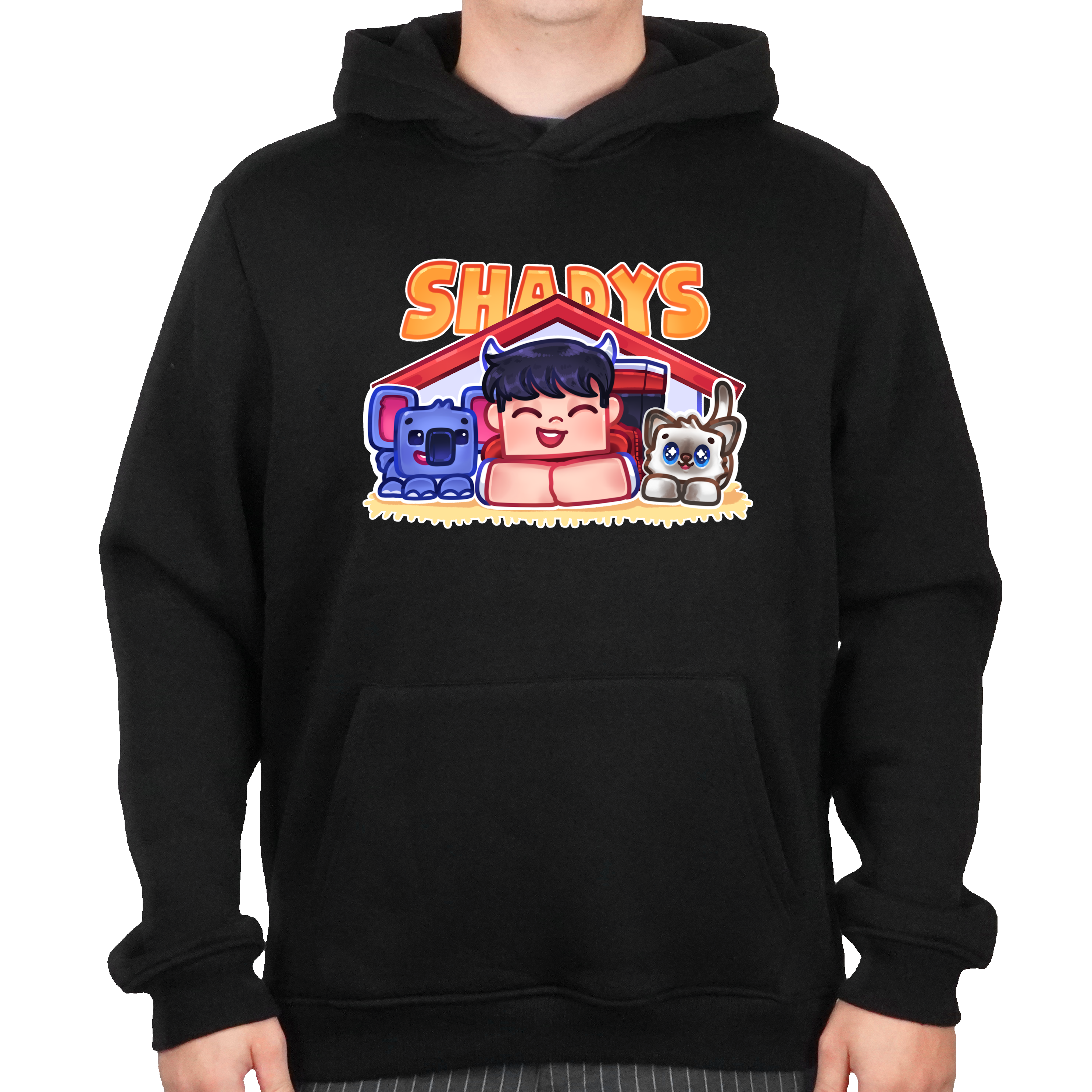 Shadys Kæledyr Hoodie - Sort - Geekd.dk