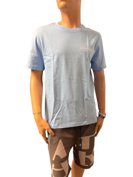 Beduna Skrift Tee - Blå T-shirt - Geekd.dk