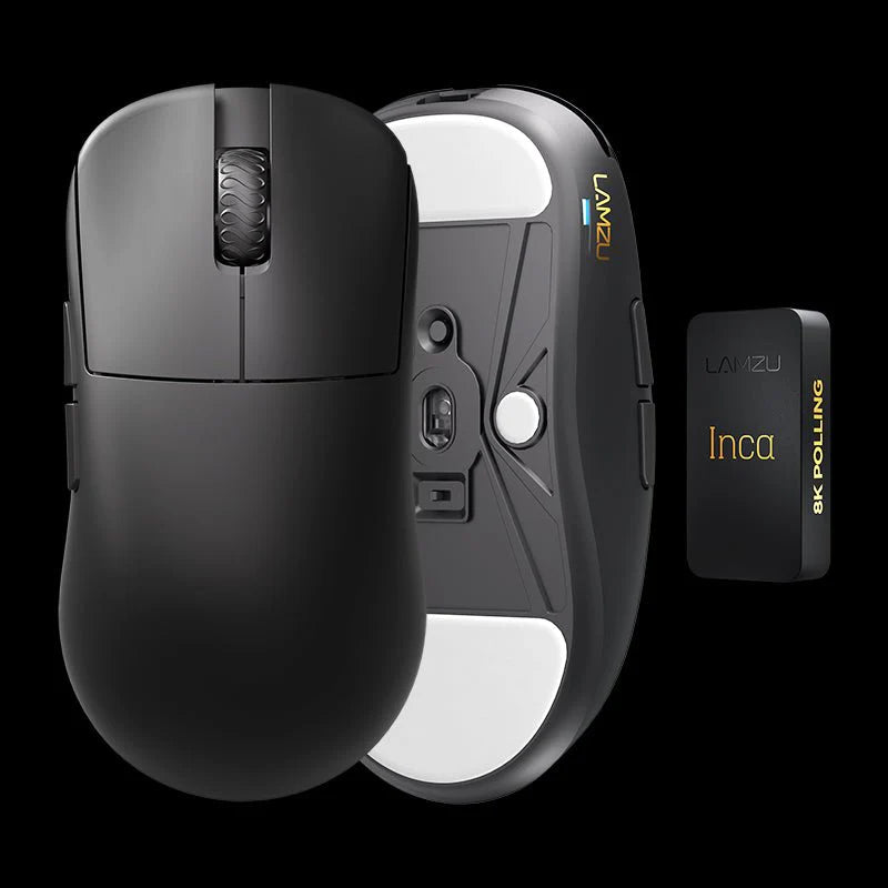 Lamzu Inca - 8k Dongle, Omron Optical - Black Mus - Geekd.dk
