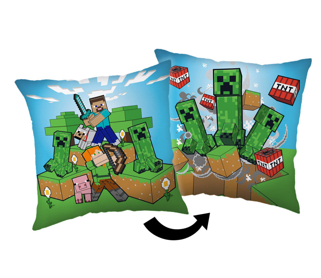 Minecraft Creeper Pyntepude 40x40 Cm Puder - Geekd.dk