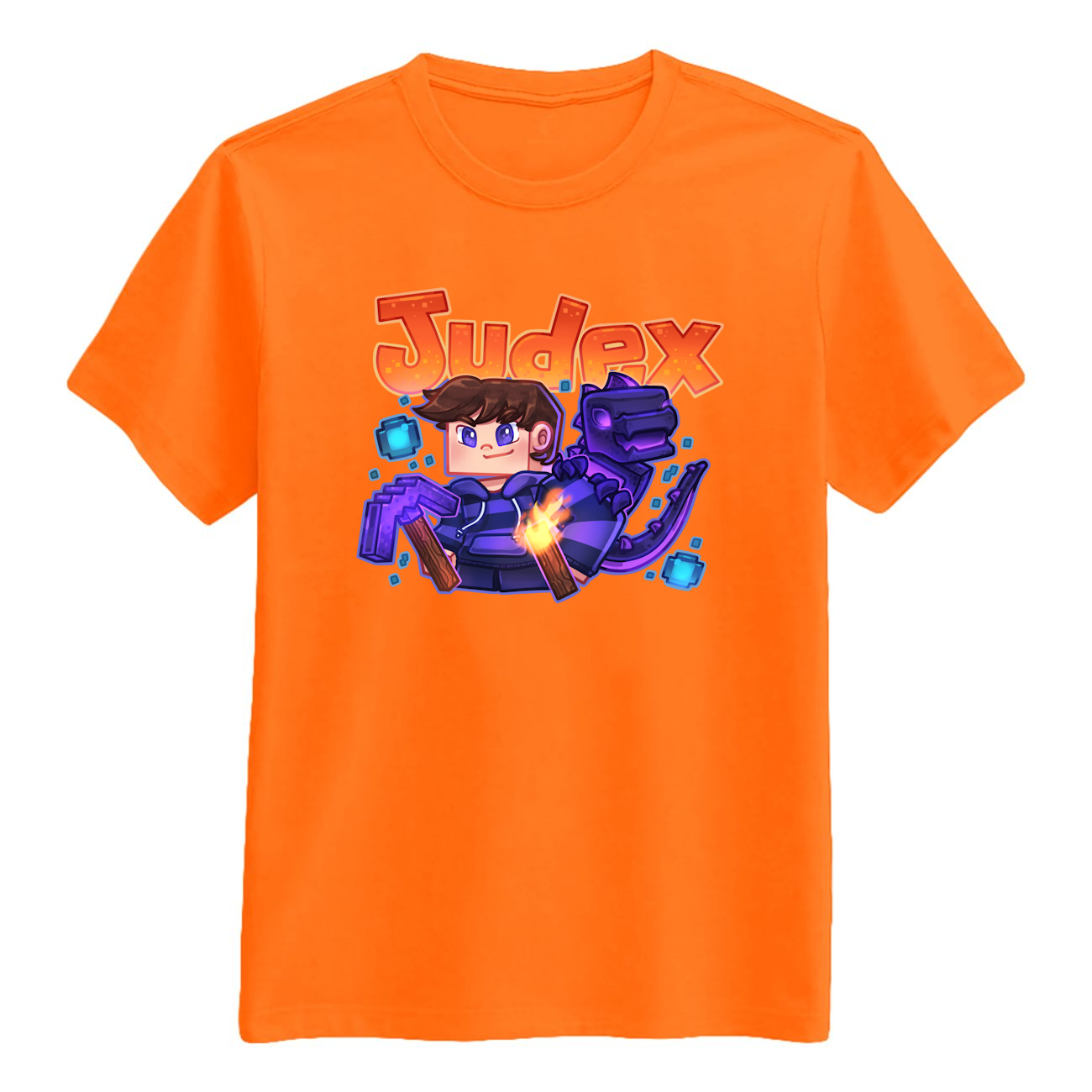 Judex Ender-dino Tee - Orange T-shirt - Geekd.dk