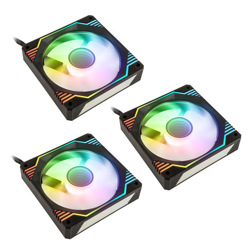 Kolink Umbra X 120mm Argb Pwm Fan 3 Pack - Black Blæser - Geekd.dk