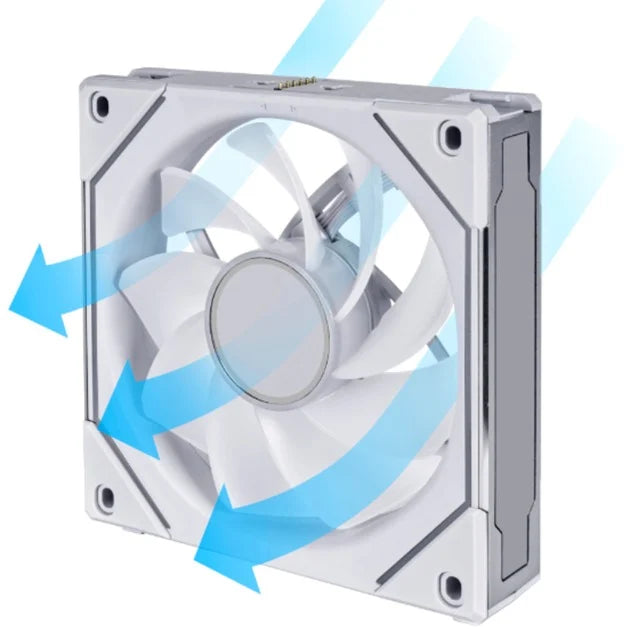 Lian Li Uni Fan Sl Inf Pwm White Reverse - 140mm, Single Pack Kabinet Blæser - Geekd.dk