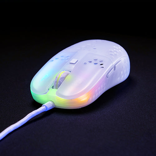 Xtrfy Mz1 Rgb Rail Gaming Mus, Hvidtransparent - Geekd.dk