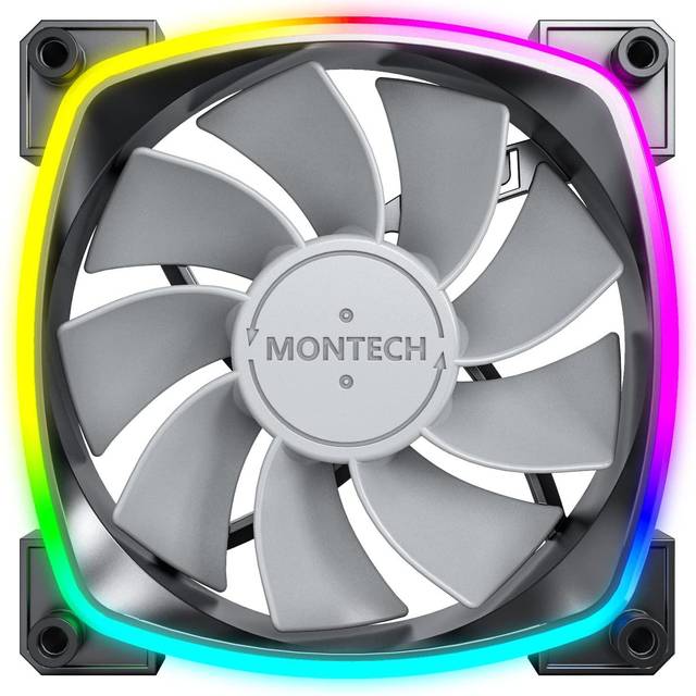 Montech Rx120 Pwm Black - Reverse Fan Kabinet Blæser - Geekd.dk