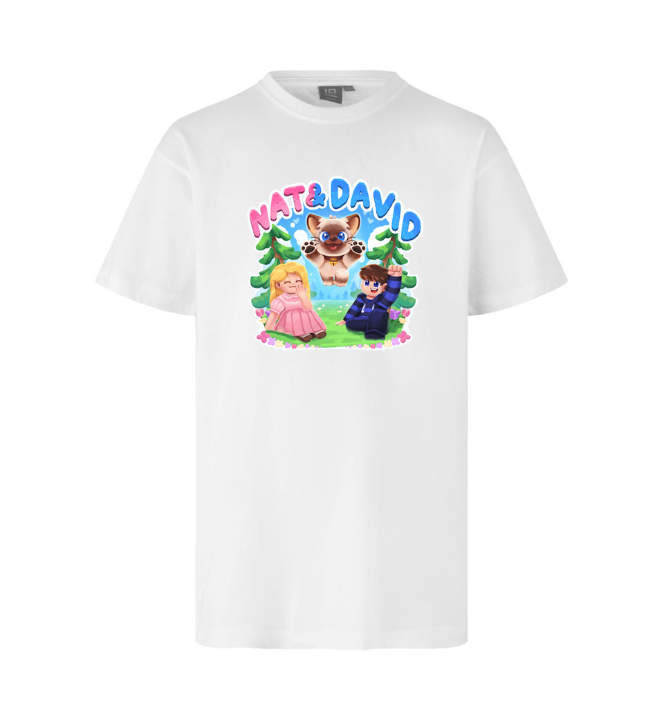 Nat&david Olaf Tee - Hvid T-shirt - Geekd.dk