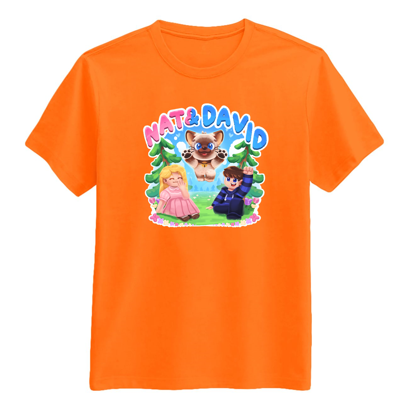 Nat&david Olaf Tee - Orange T-shirt - Geekd.dk