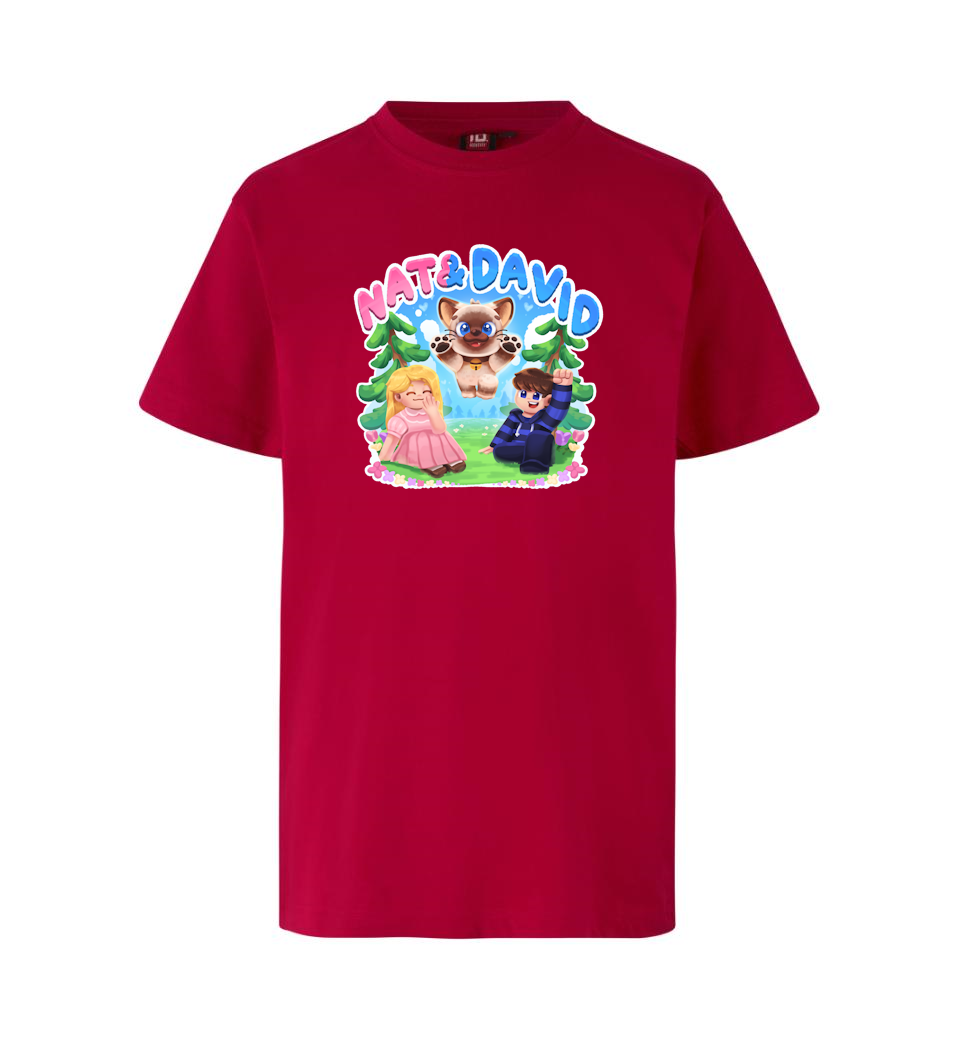 Nat&david Olaf Tee - Rød T-shirt - Geekd.dk