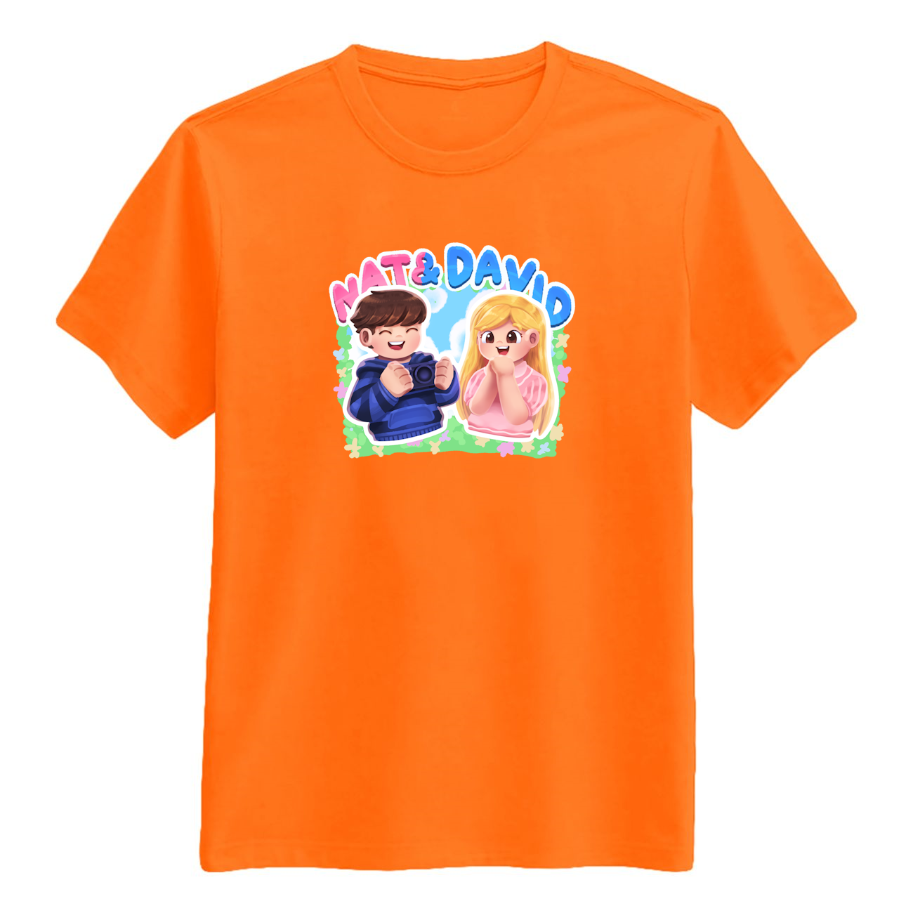 Nat&david Tee - Orange T-shirt - Geekd.dk