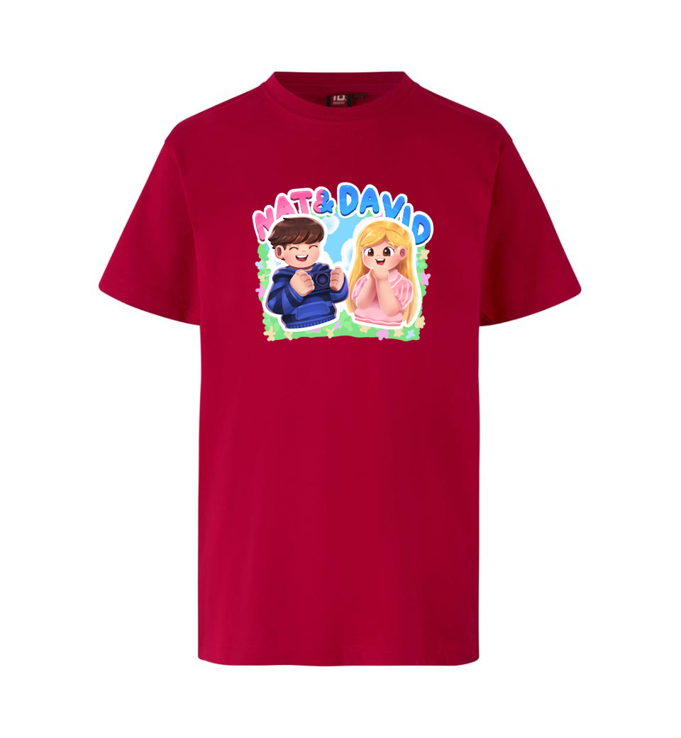 Nat&david Tee - Rød T-shirt - Geekd.dk