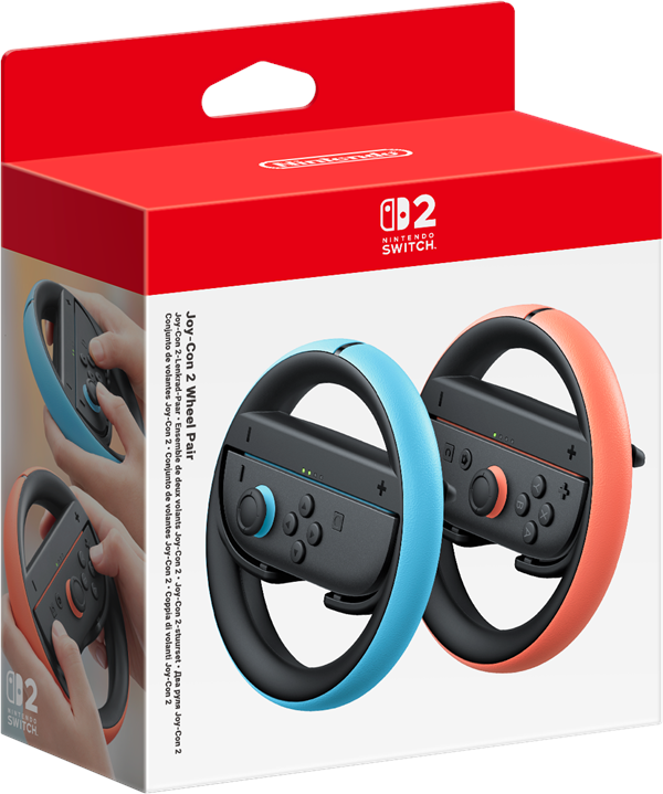 Nintendo Switch 2 Joy Con Wheel Pair Controller Grip - Geekd.dk