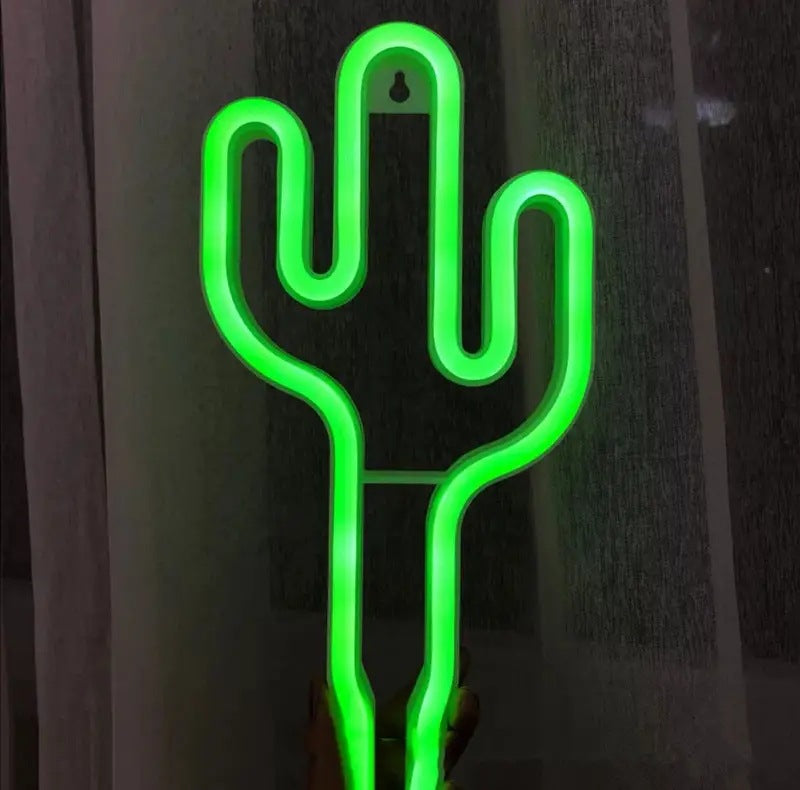 Kaktus Neon Led Lampe - Geekd.dk