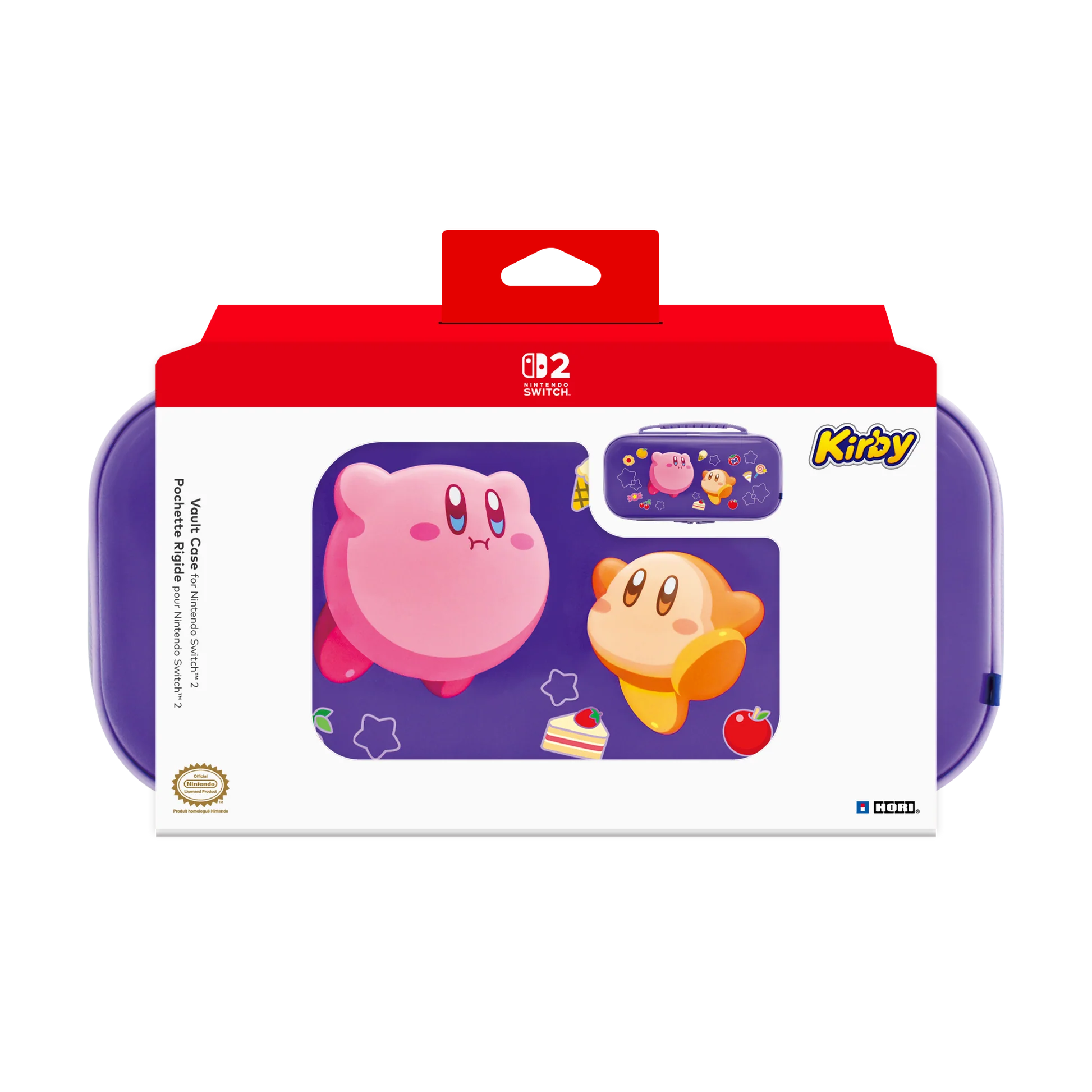 Hori Beskyttelsesetui Til Nintendo Switch 2 (kirby & Waddle Dee)  -  Lilla Nintendo Switch Tilbehør - Geekd.dk