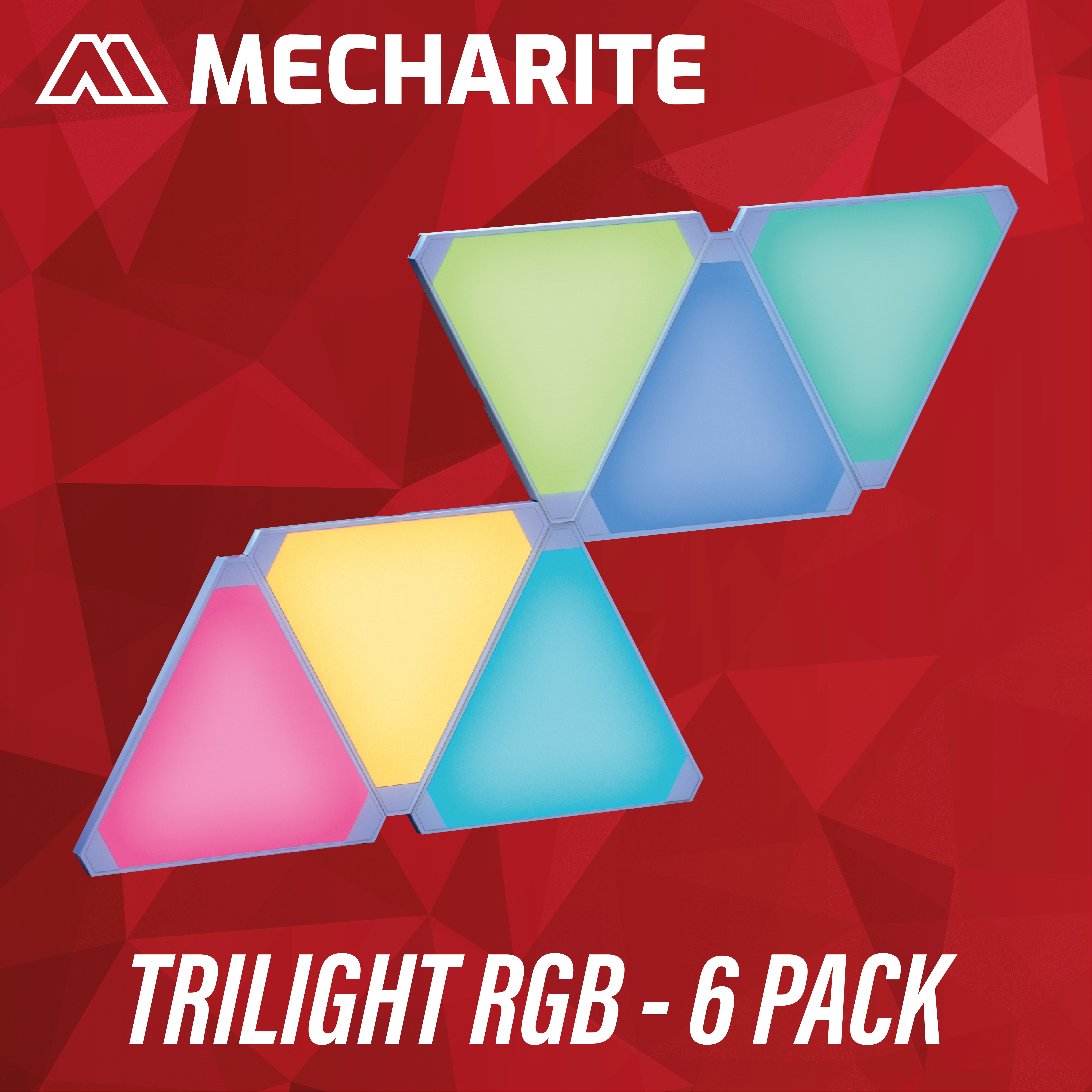 Mecharite - Trilight Rgbic Light - 6 Pack Lampe - Geekd.dk