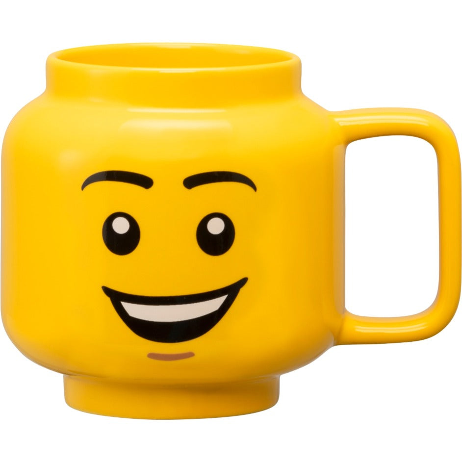 Room Copenhagen Lego Ceramic Mug Happy Boy, Large (yellow) Kop - Geekd.dk
