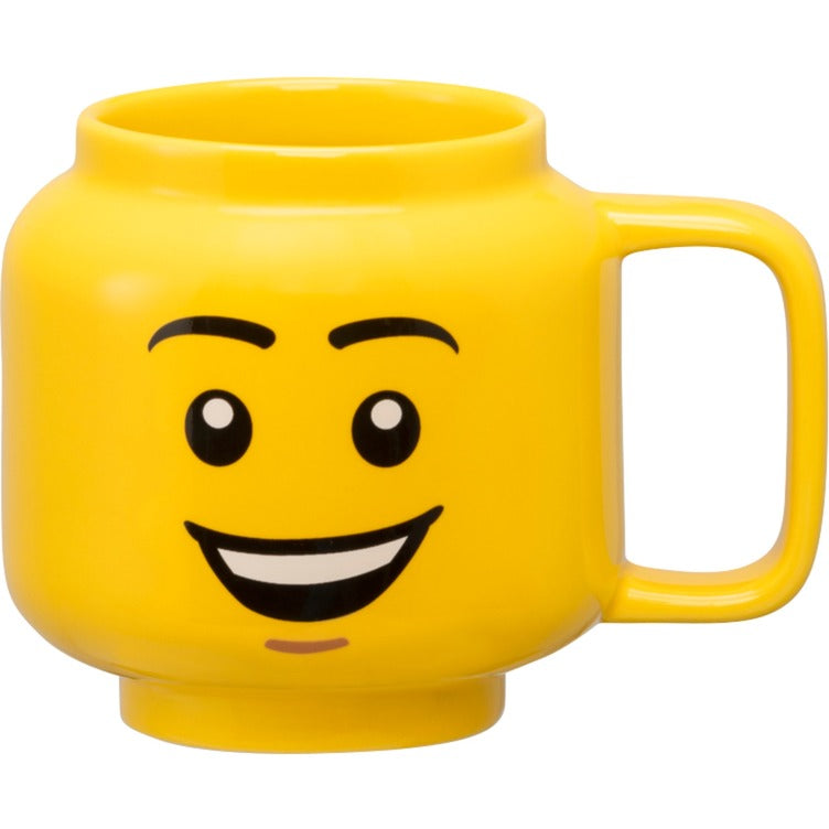 Room Copenhagen Lego Ceramic Mug Happy Boy, Small (yellow) Kop - Geekd.dk