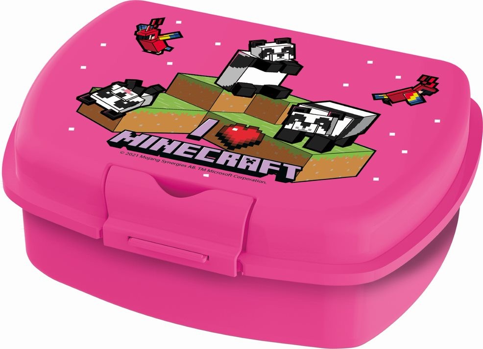 Minecraft Pink Urban Madkasse - Geekd.dk