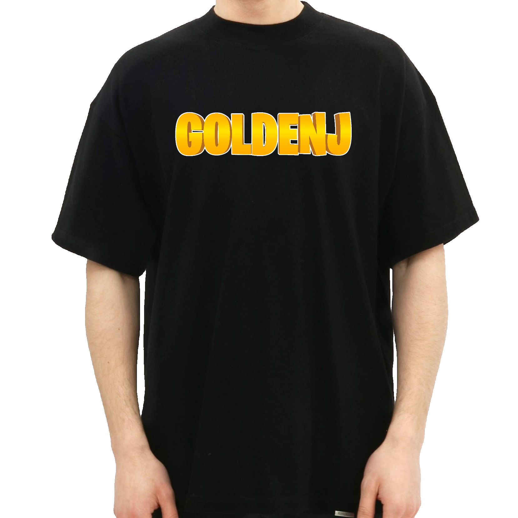 Goldenj Tee - Sort T-shirt - Geekd.dk