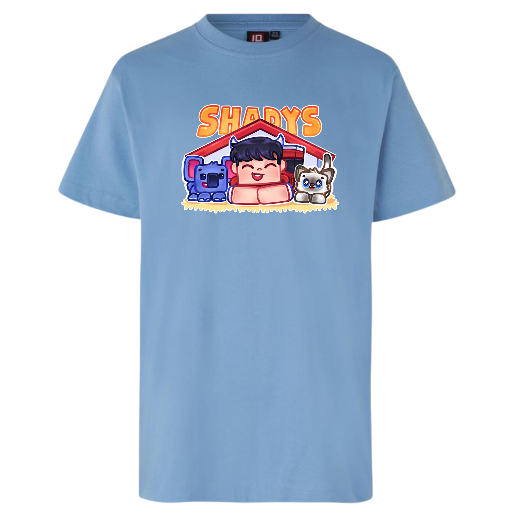 Shadys Kæledyr Tee - Lyseblå T-shirt - Geekd.dk