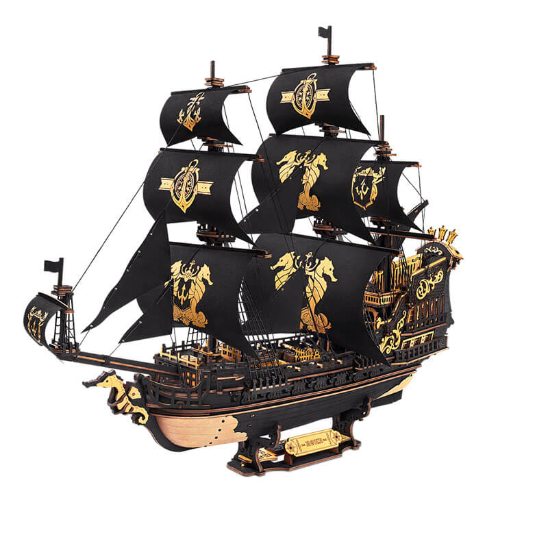 The Seahorse Barque Skib 3d Puslespil Fra Rokrâ¢ (mcb02)