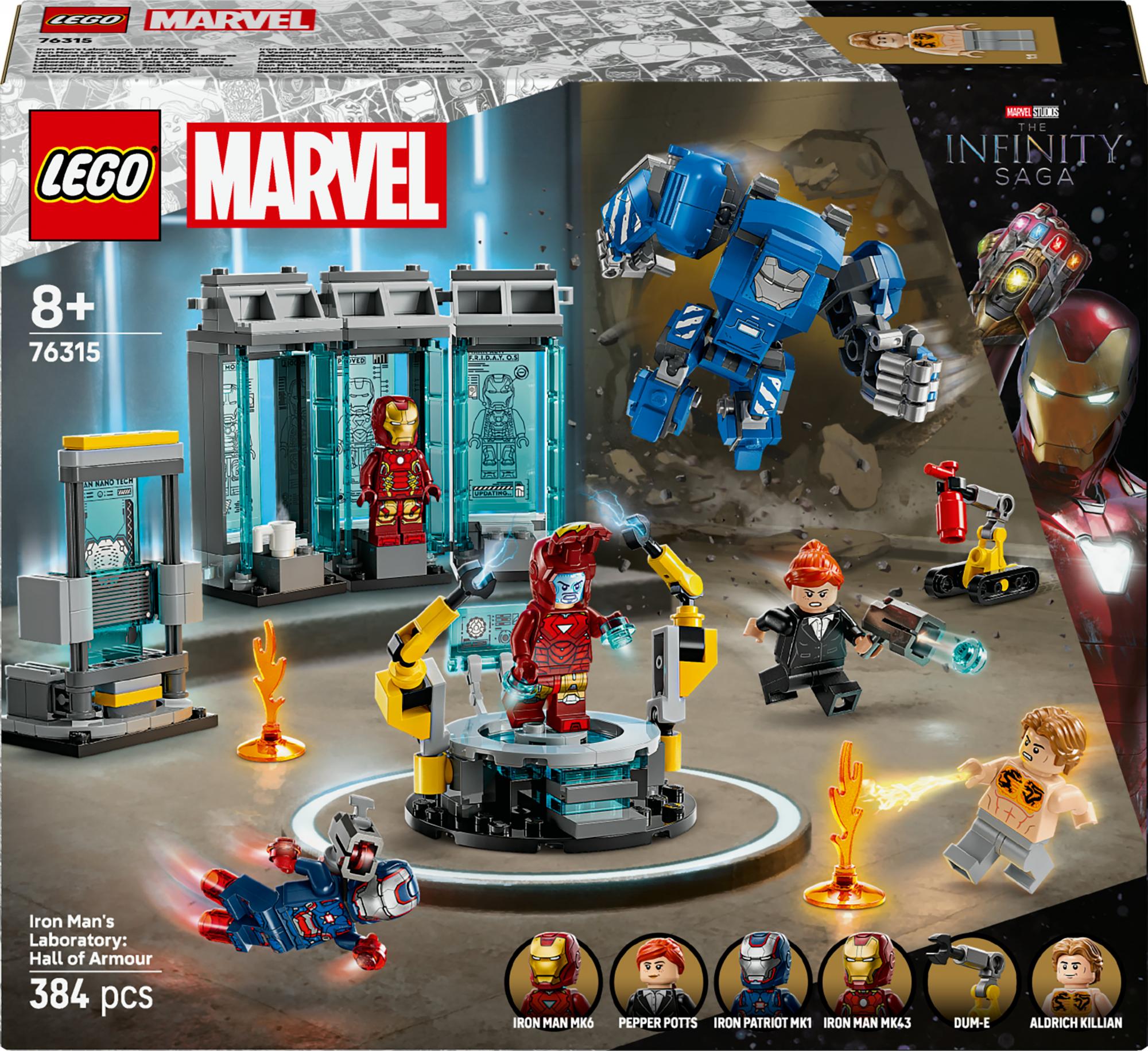 Lego 76315 Marvel Super Heroes Iron Man's Laboratory: Hall Of Armor - Geekd.dk