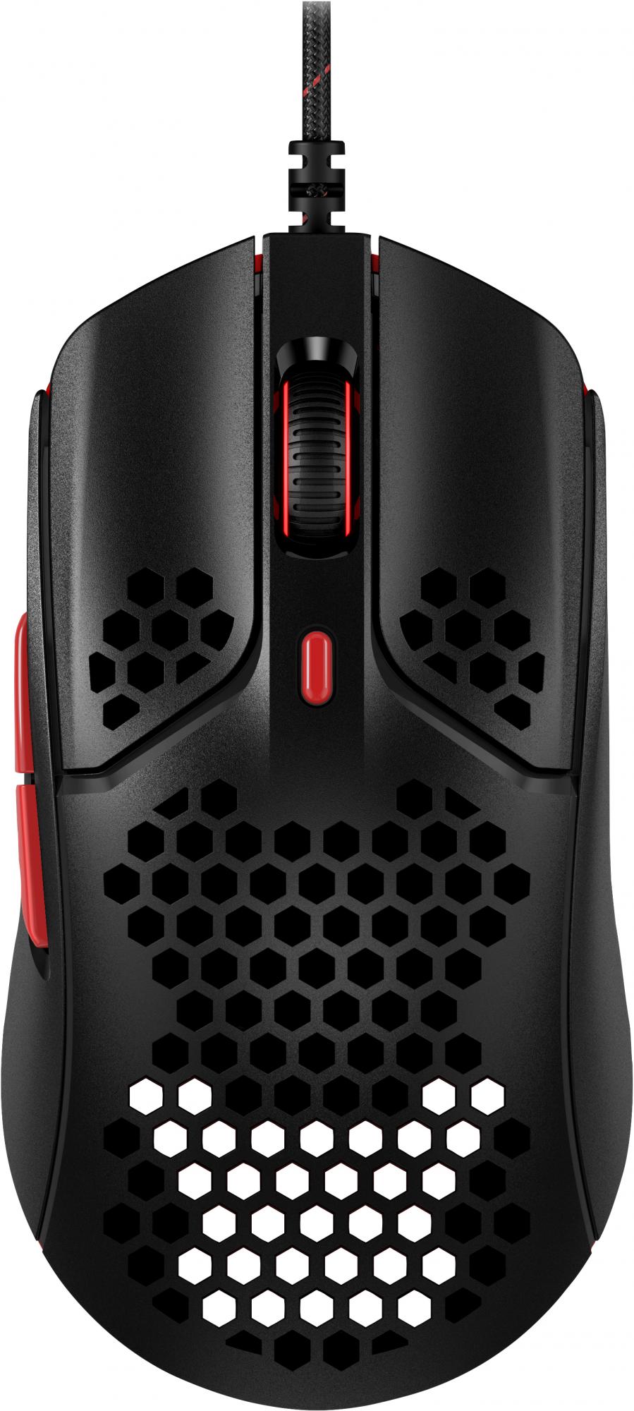 Hyperx Pulsefire Haste Optisk Kabling Sort Rød Mus - Geekd.dk