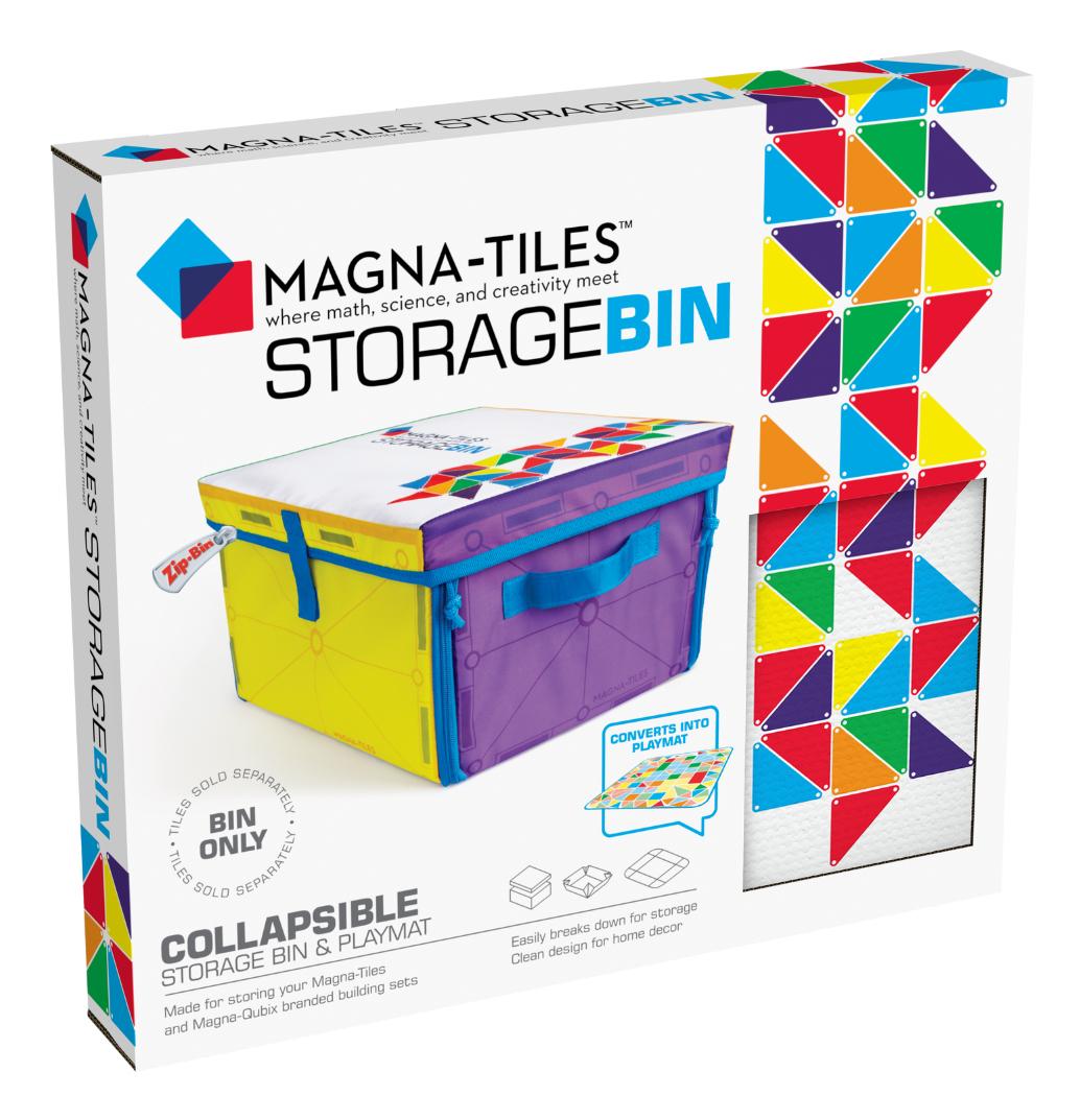 Magna-tiles Storage Bin  -  Opbevaringsboks & Legemåtte Byggesæt - Geekd.dk