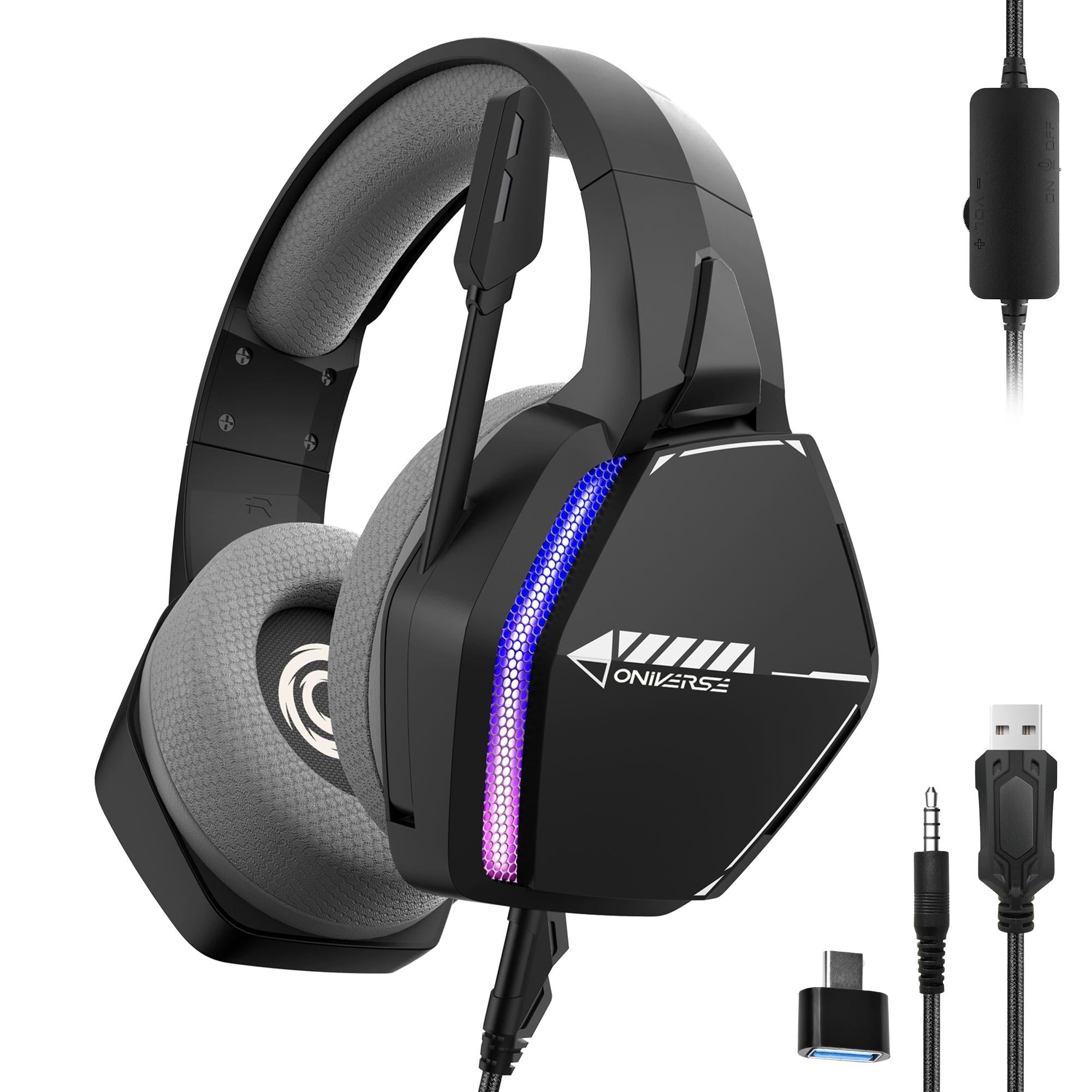 Oniverse Gaming Headset Nebula - Infinite Black Konsol Tilbehør - Geekd.dk