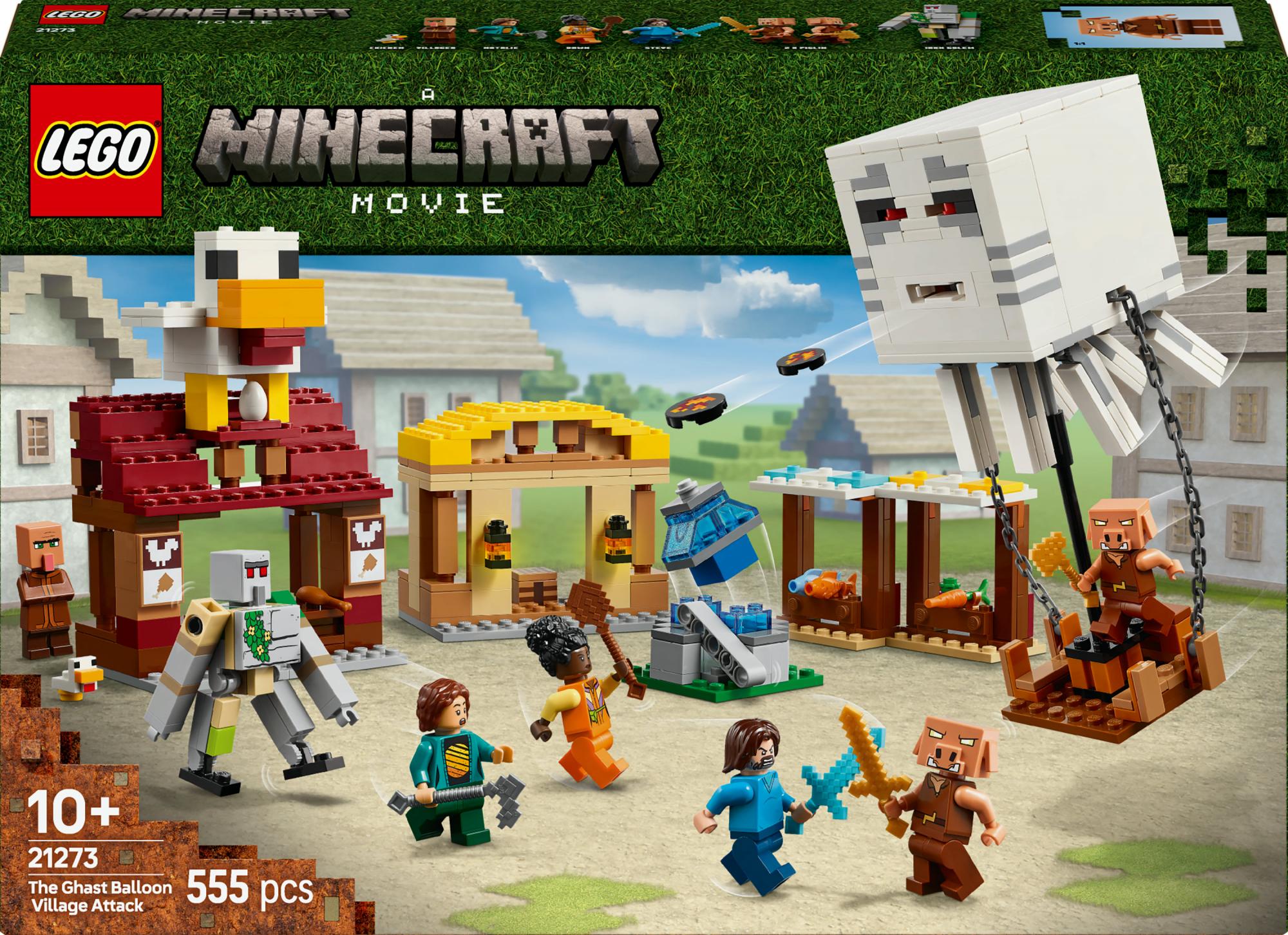 Lego - Minecraft - The Ghast Balloon Village Attack (21273) - Geekd.dk