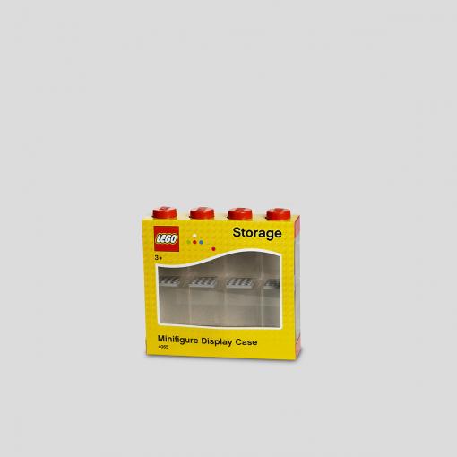 Legoâ® Minifigur Display Case 8 - Rød Opbevaringskasse - Geekd.dk