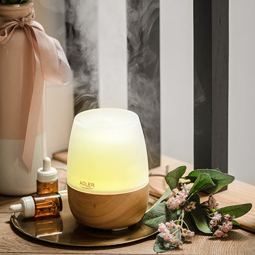 Aroma Diffuser 3-i-1 Med Led Lys & Luftfugter