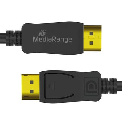 Mediarange Displayport Kabel - 2.1 - 2 Meter - Sort Videokabel - Geekd.dk