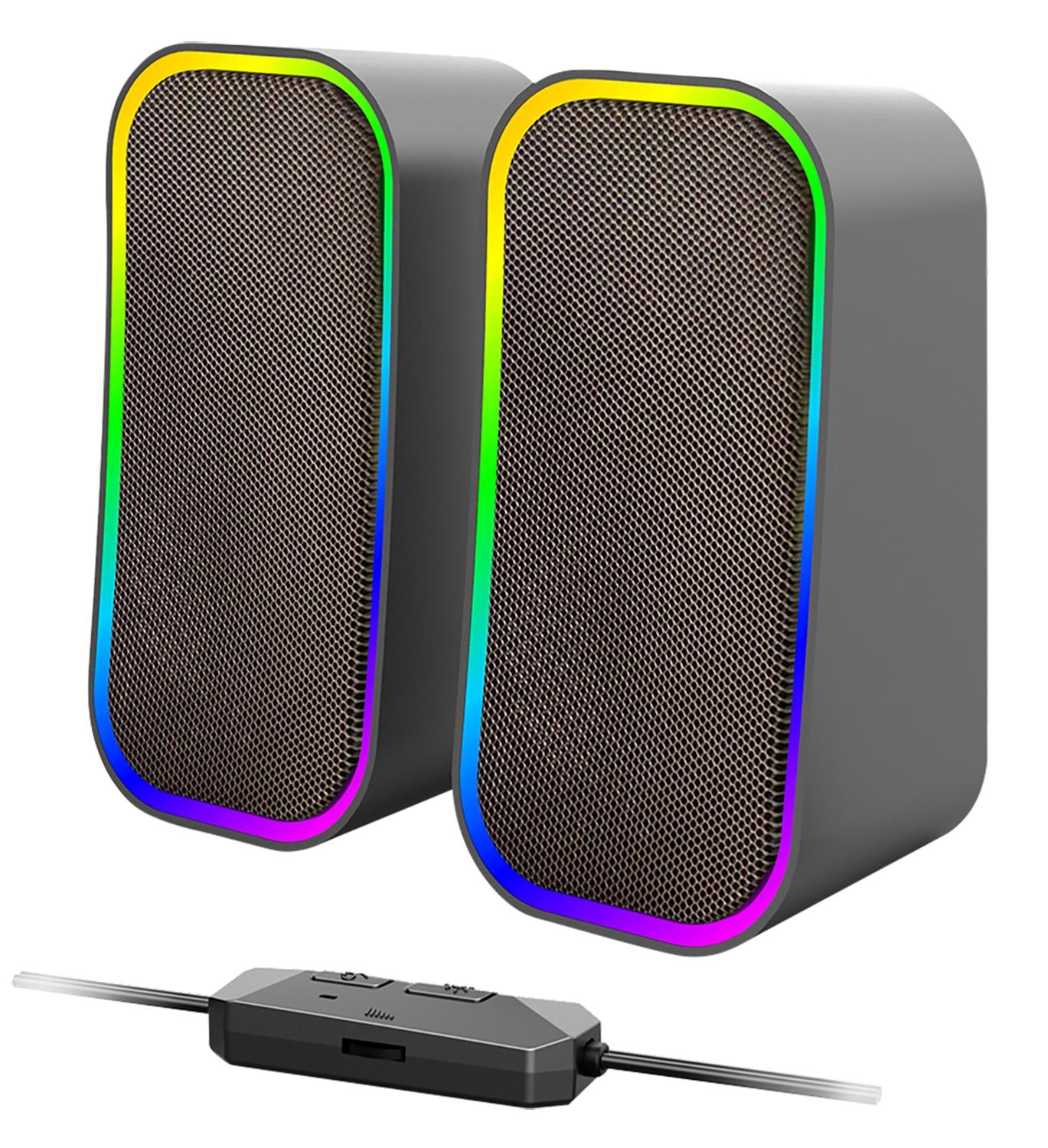 Speedlink - Token Rgb Gaming Stereo Højtaler, Sort - Geekd.dk