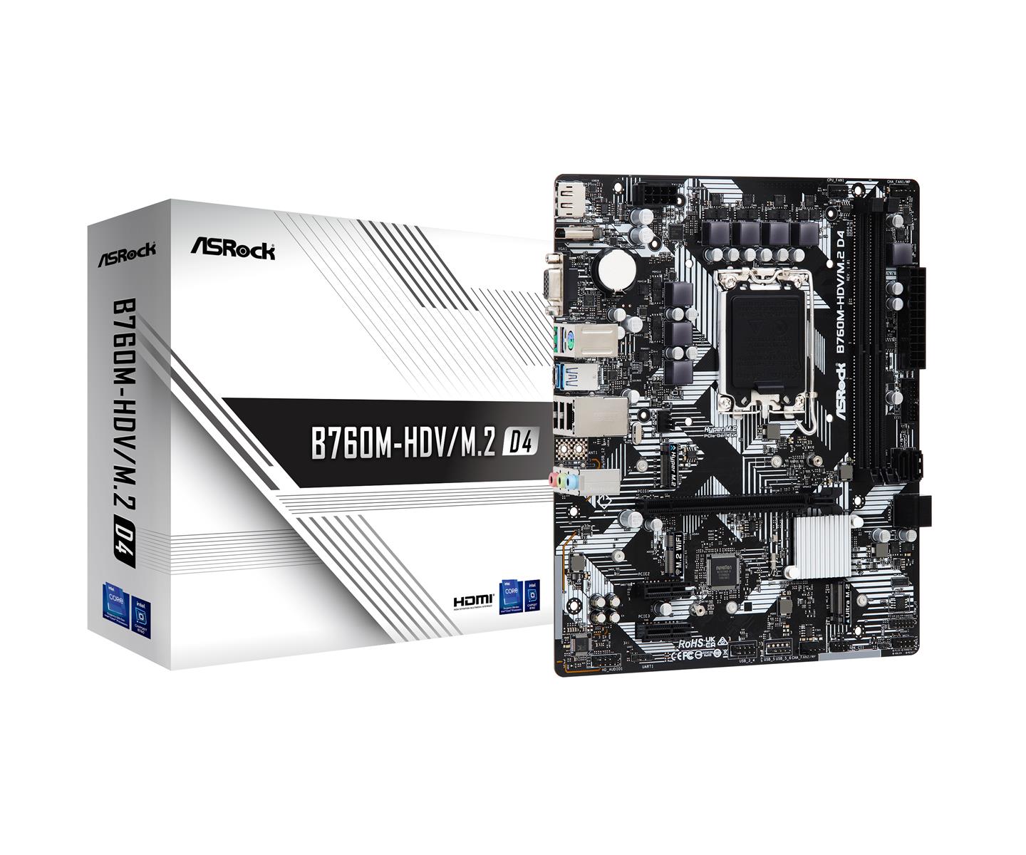Asrock B760m-hdv/m.2 Ddr4 - Bundkort - Geekd.dk