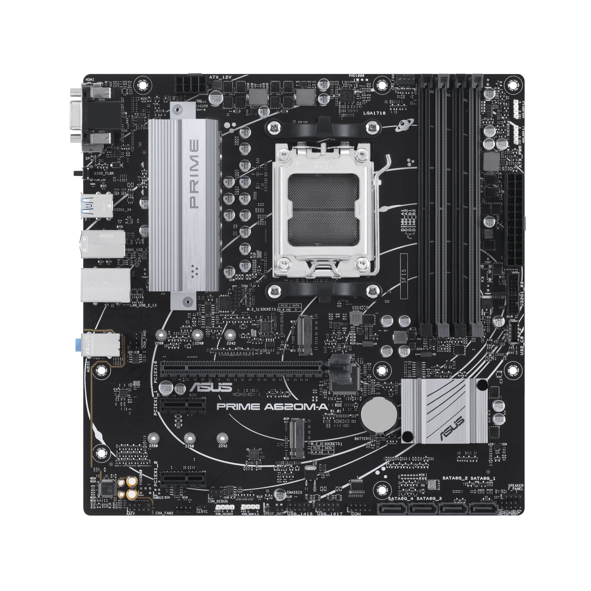 Asus Prime A620m-a-csm (matx, A620, Am5, Ddr5) - Bundkort - Geekd.dk